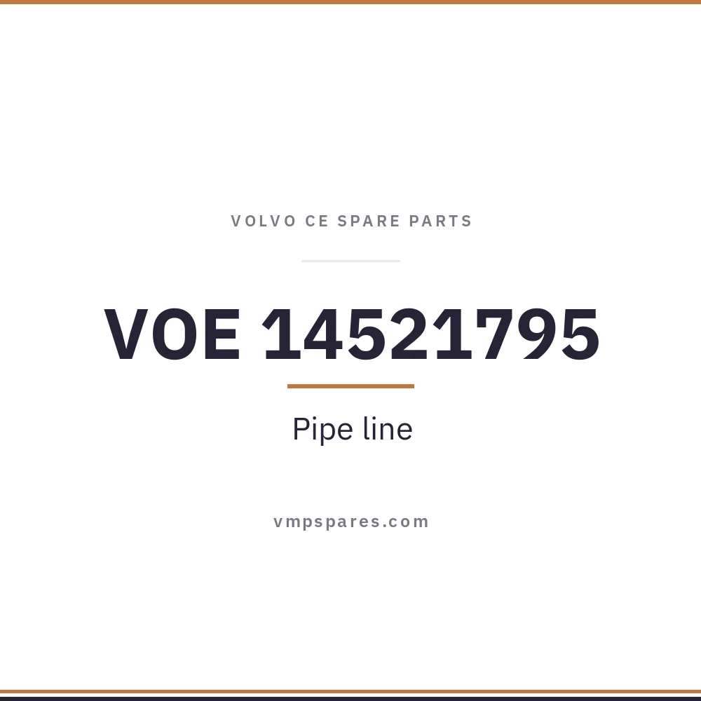VOE 14521795 – Pipe line