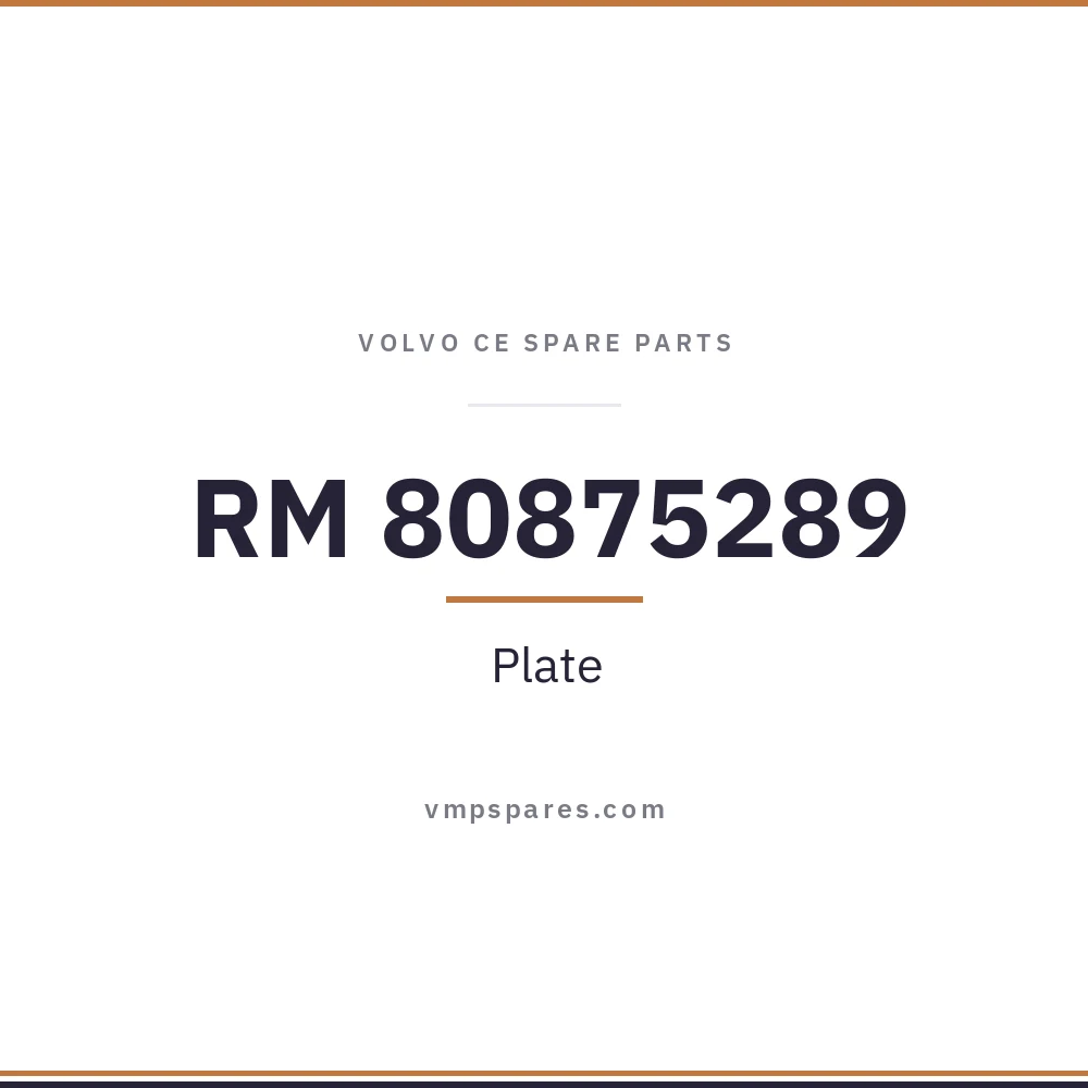 RM 80875289 – Plate