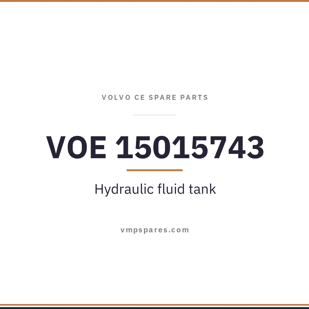 VOE 15015743 – Hydraulic fluid tank