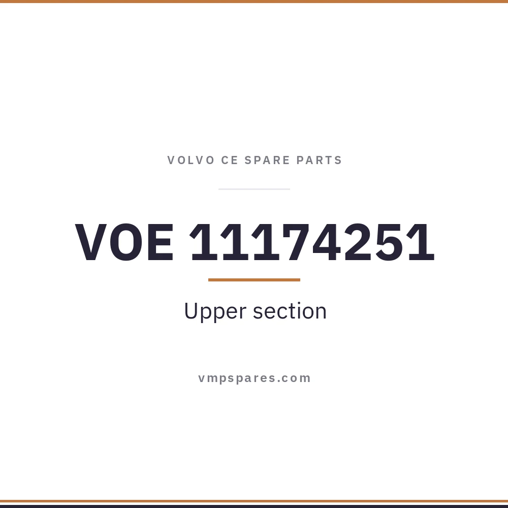 VOE 11174251 – Upper section