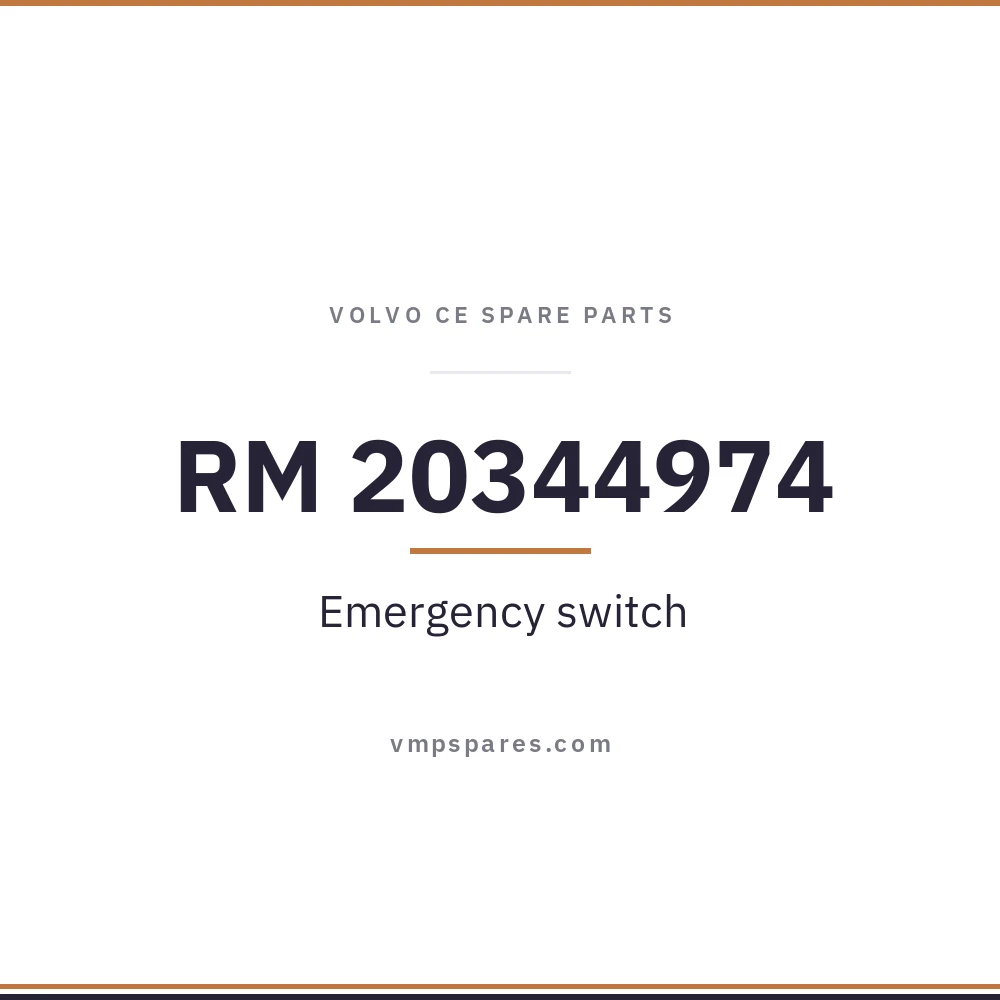 RM 20344974 – Emergency switch