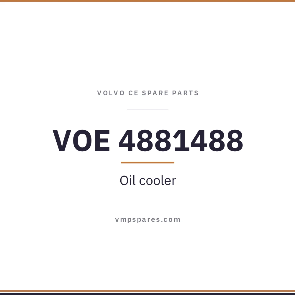VOE 4881488 – Oil cooler