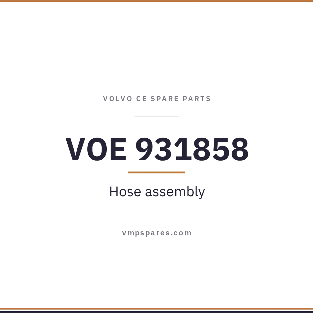 VOE 931858 – Hose assembly