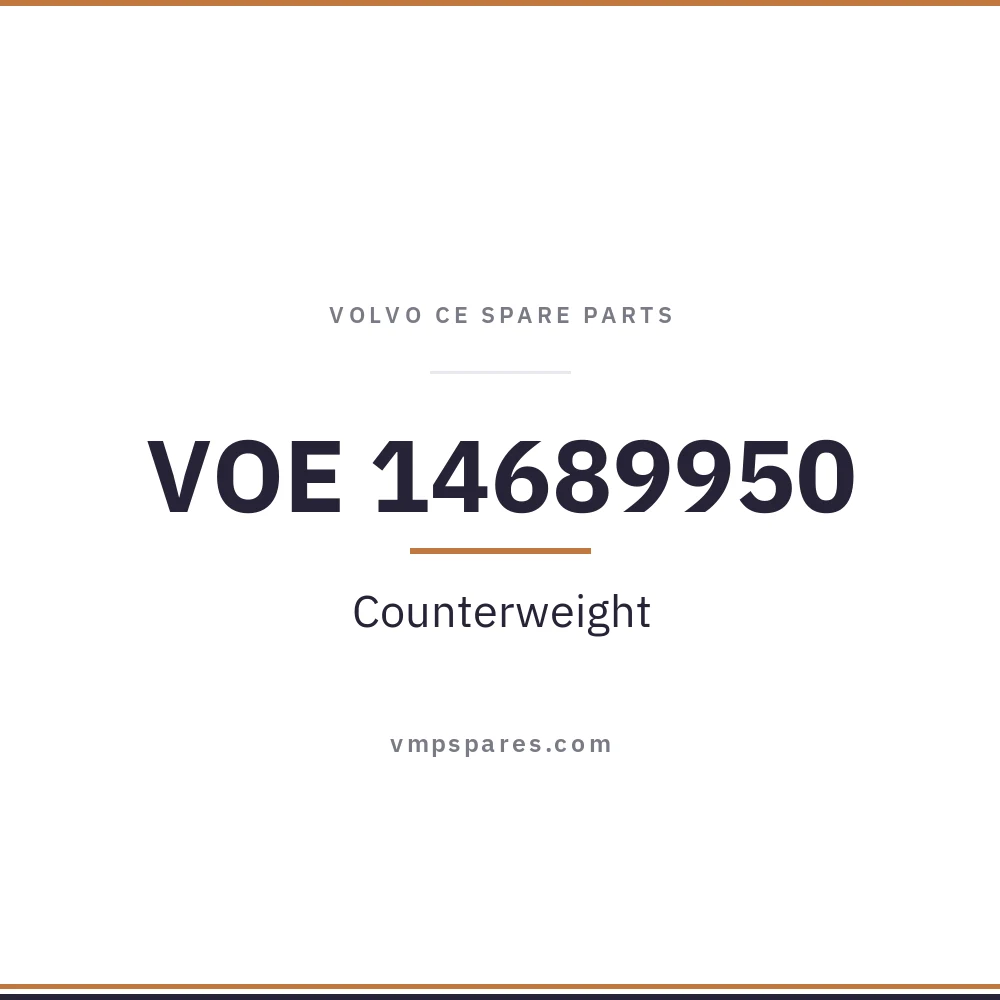 VOE 14689950 – Counterweight