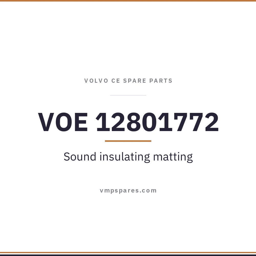 VOE 12801772 – Sound insulating matting