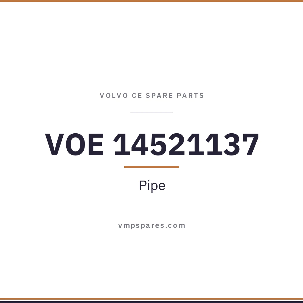 VOE 14521137 – Pipe