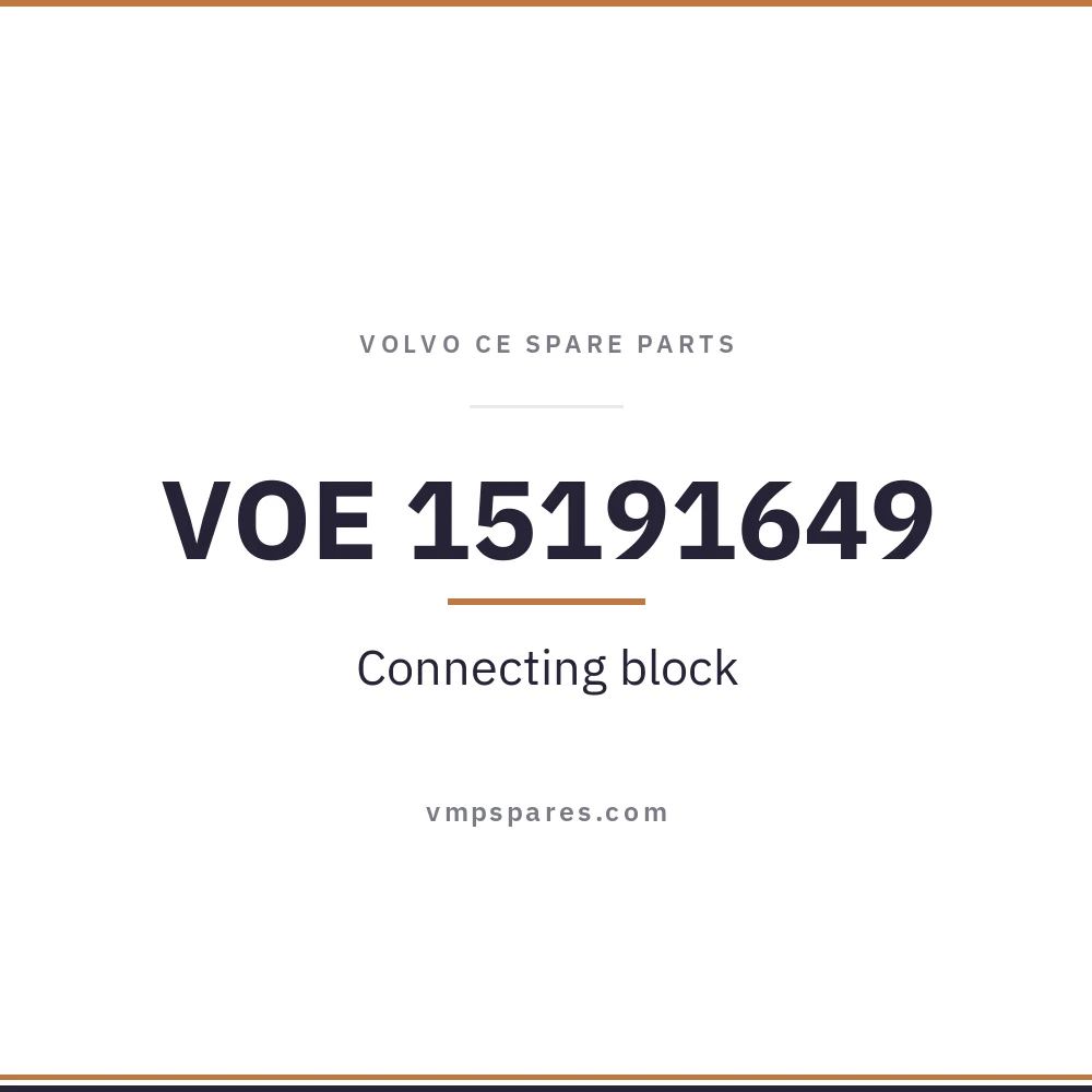 VOE 15191649 – Connecting block