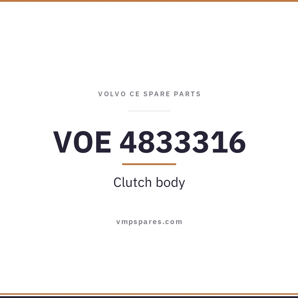 VOE 4833316 – Clutch body