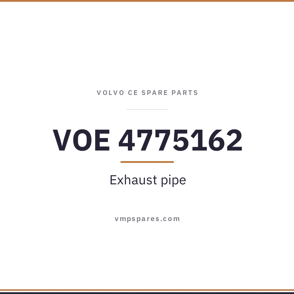 VOE 4775162 – Exhaust pipe