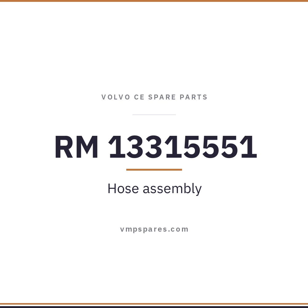 RM 13315551 – Hose assembly