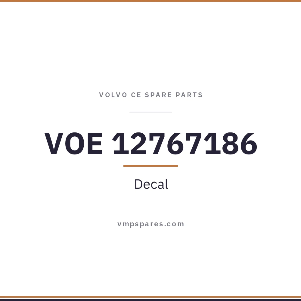 VOE 12767186 – Decal