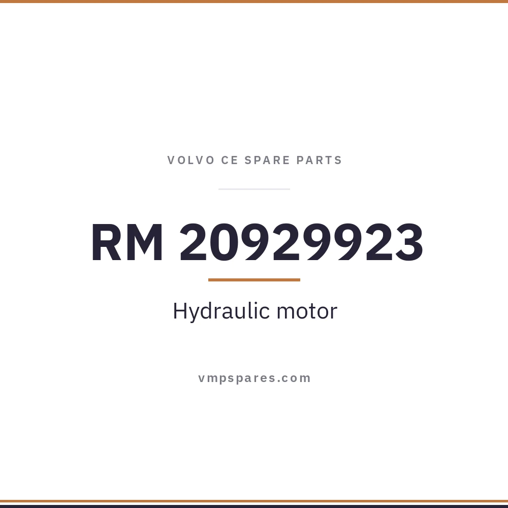 RM 20929923 – Hydraulic motor
