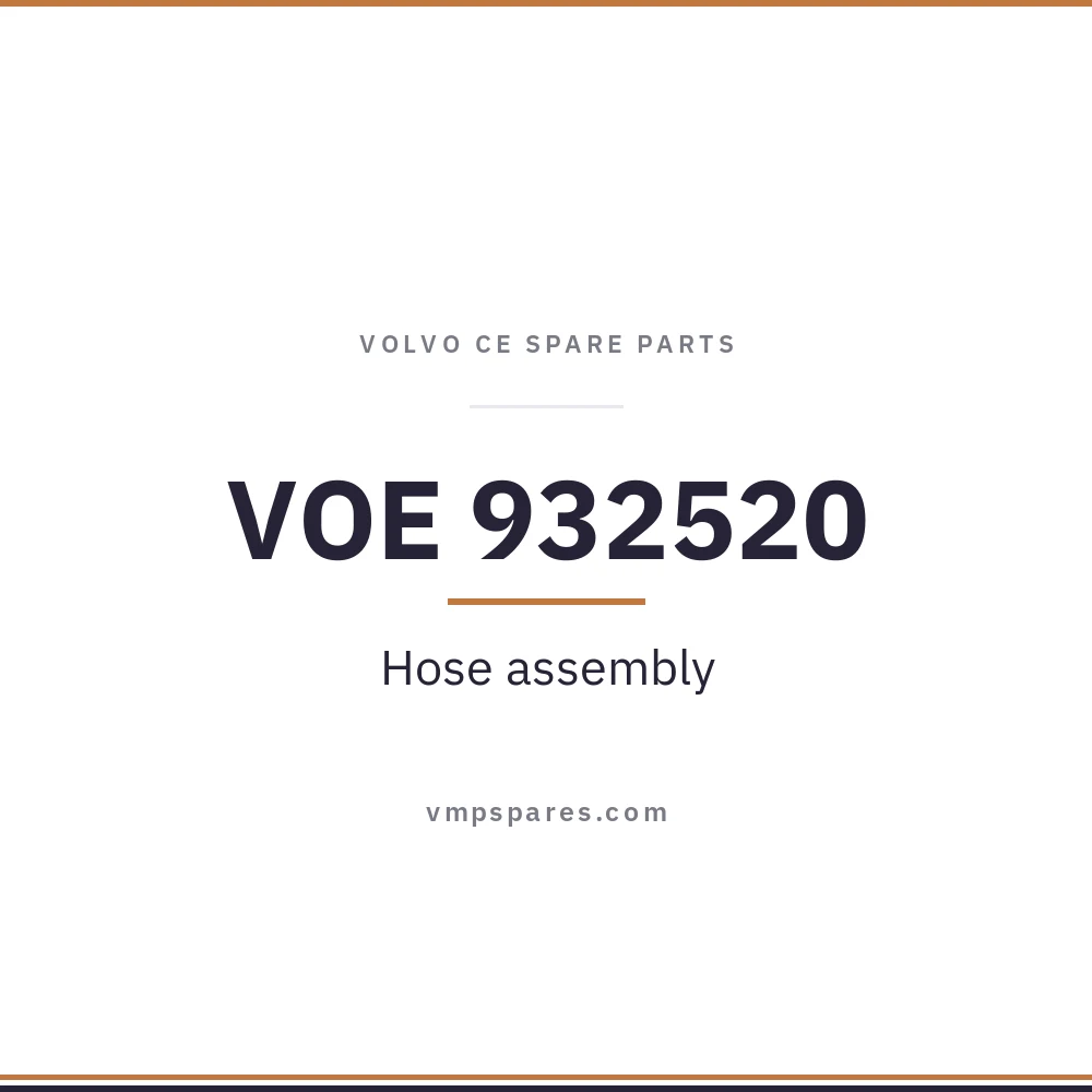 VOE 932520 – Hose assembly