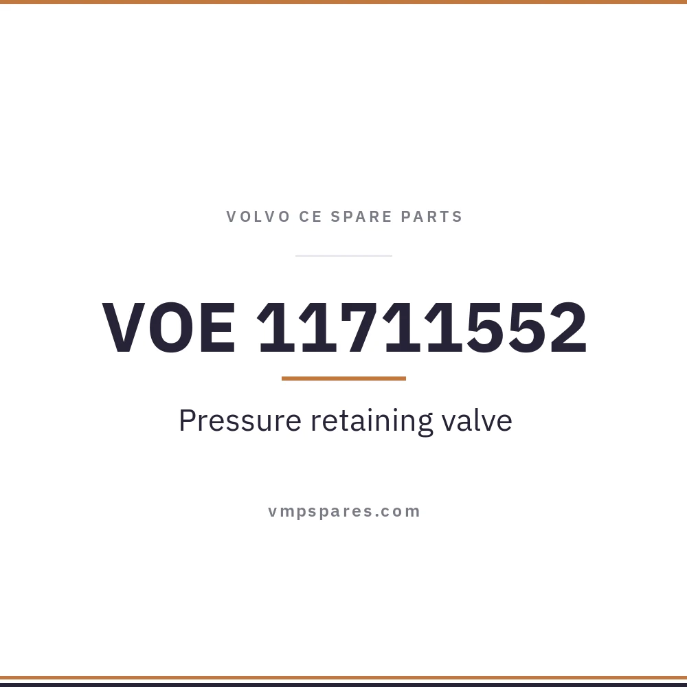 VOE 11711552 – Pressure retaining valve