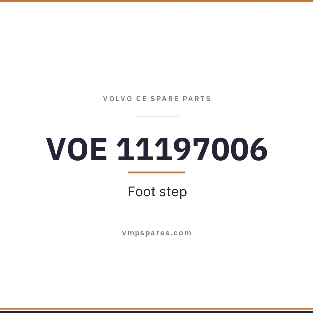 VOE 11197006 – Foot step