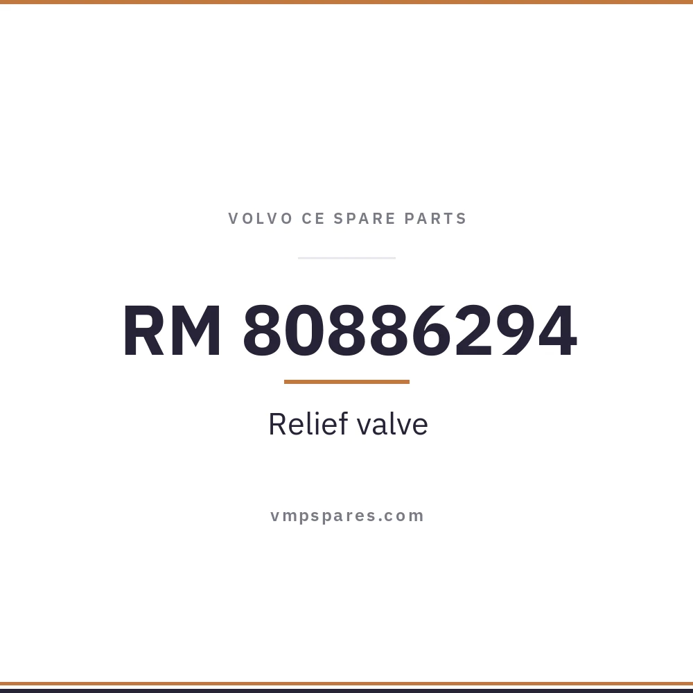 RM 80886294 – Relief valve