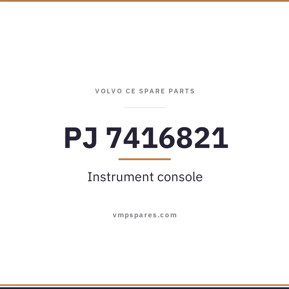 PJ 7416821 – Instrument console