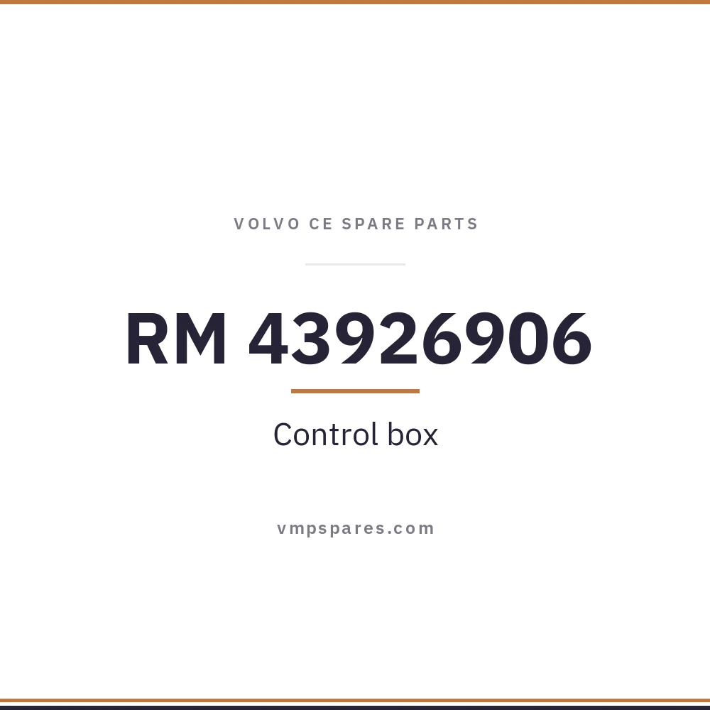 RM 43926906 – Control box