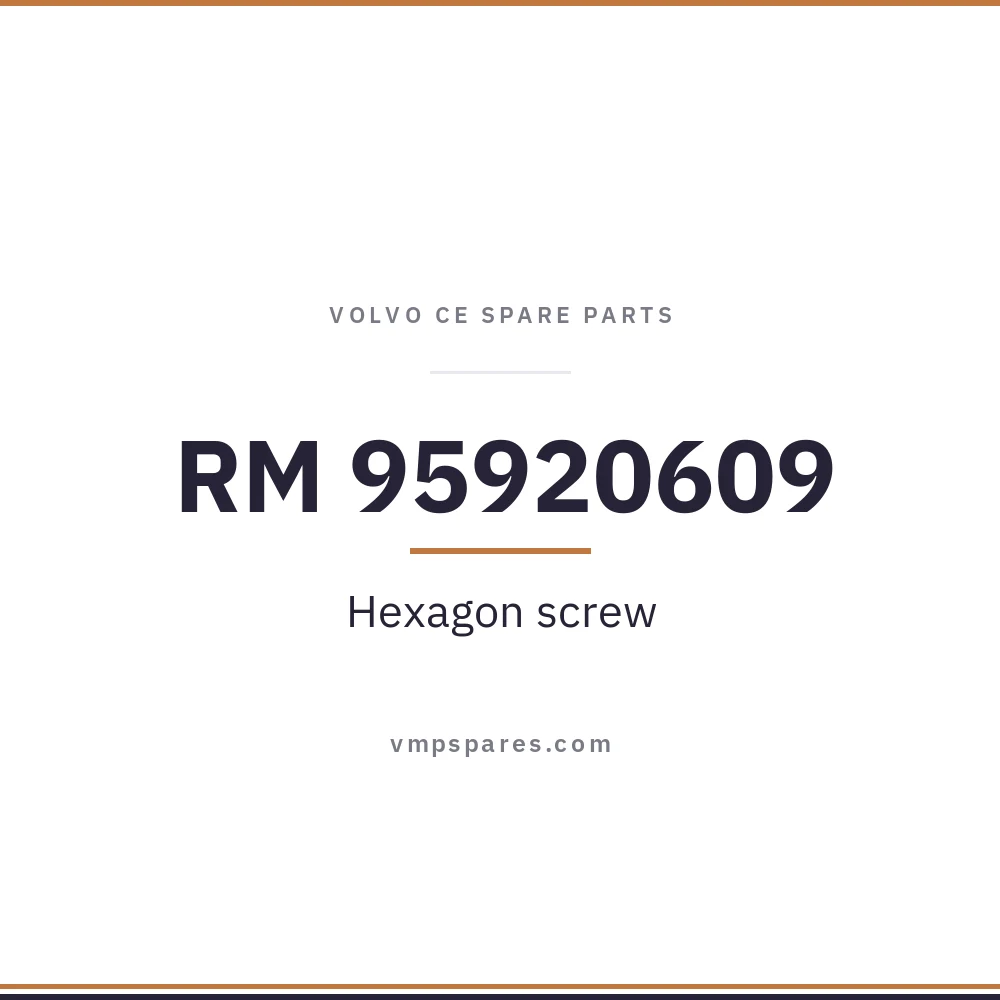 RM 95920609 – Hexagon screw
