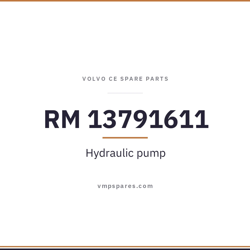 RM 13791611 – Hydraulic pump