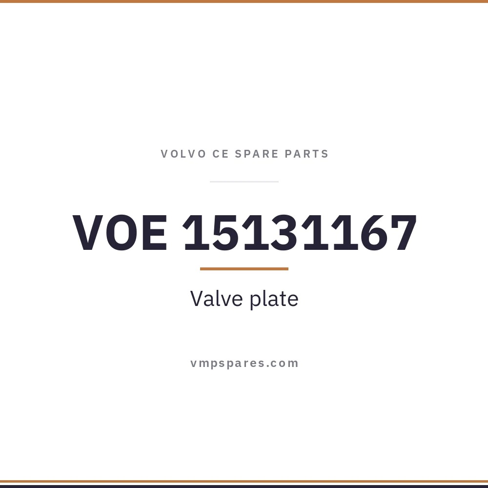 VOE 15131167 – Valve plate