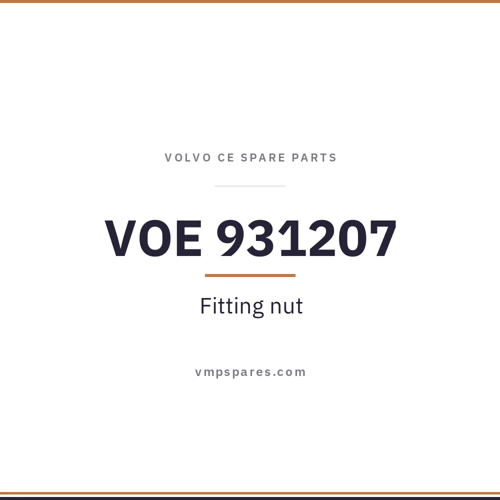 VOE 931207 – Fitting nut