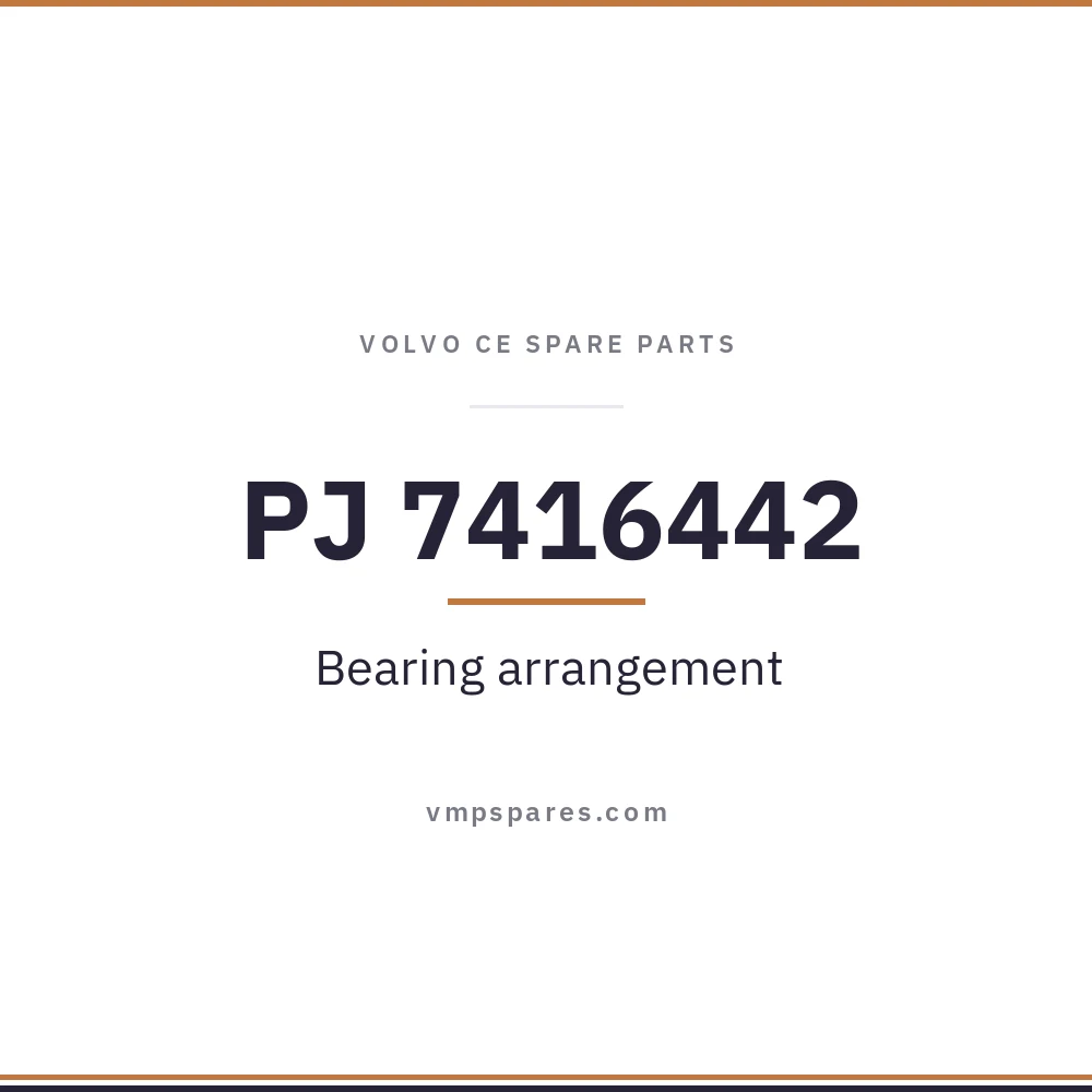 PJ 7416442 – Bearing arrangement