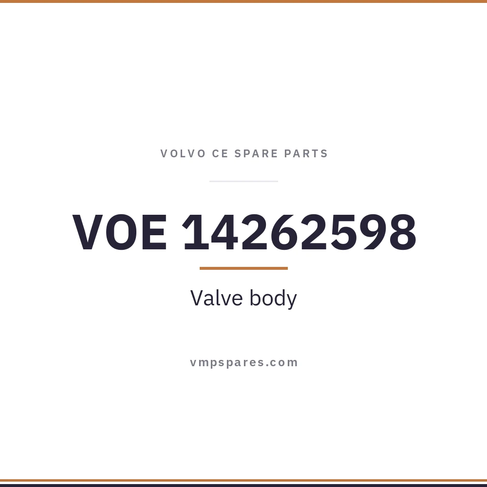 VOE 14262598 – Valve body