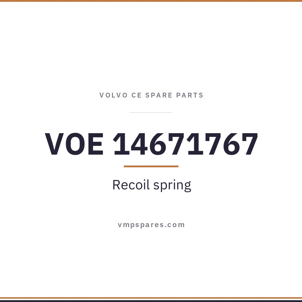 VOE 14671767 – Recoil spring