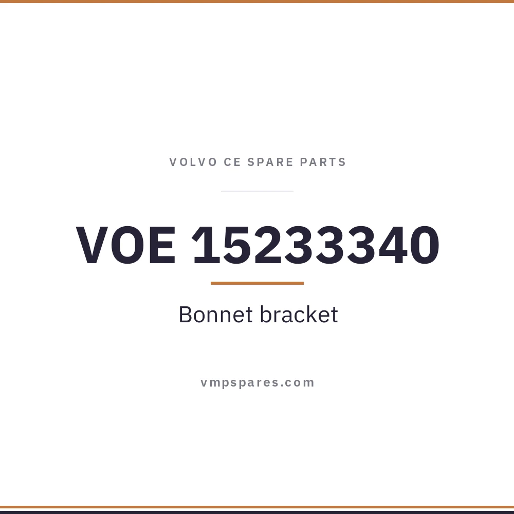 VOE 15233340 – Bonnet bracket