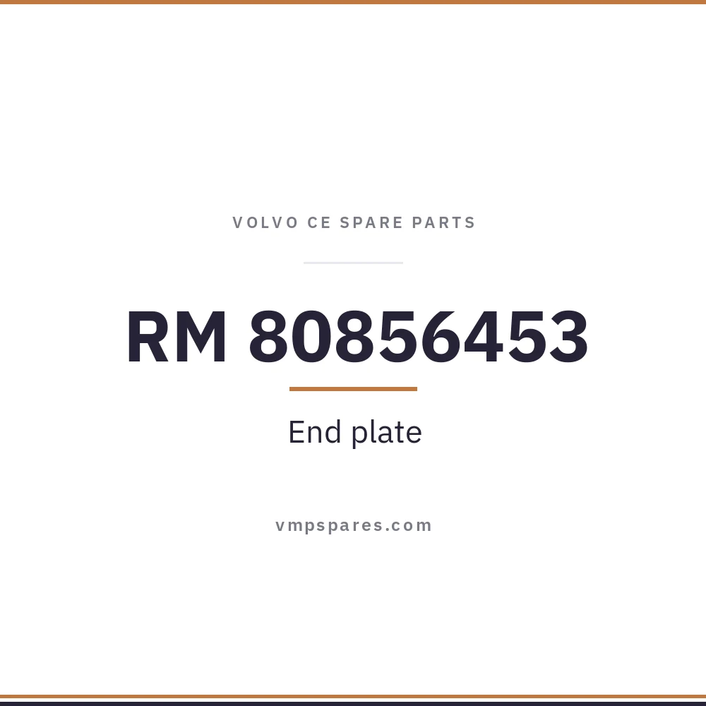 RM 80856453 – End plate