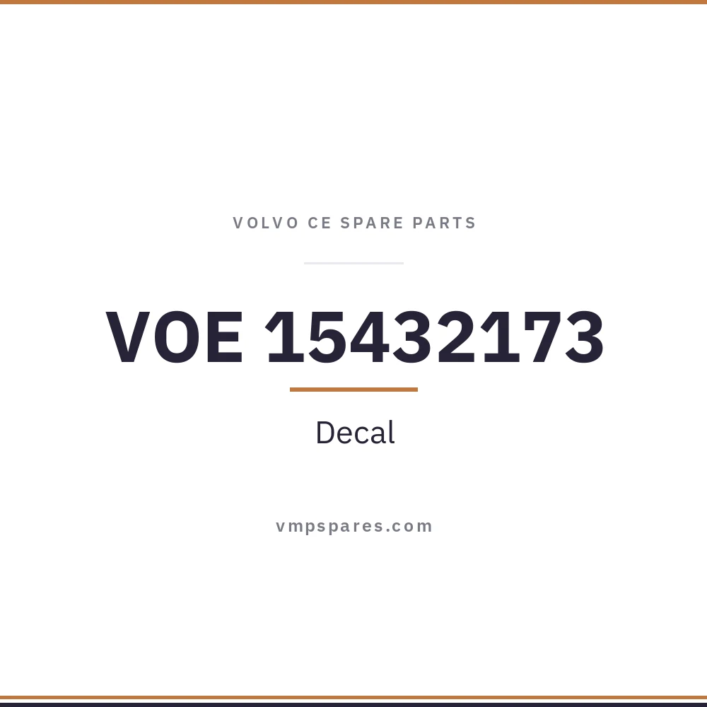 VOE 15432173 – Decal
