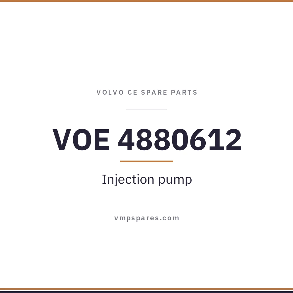 VOE 4880612 – Injection pump