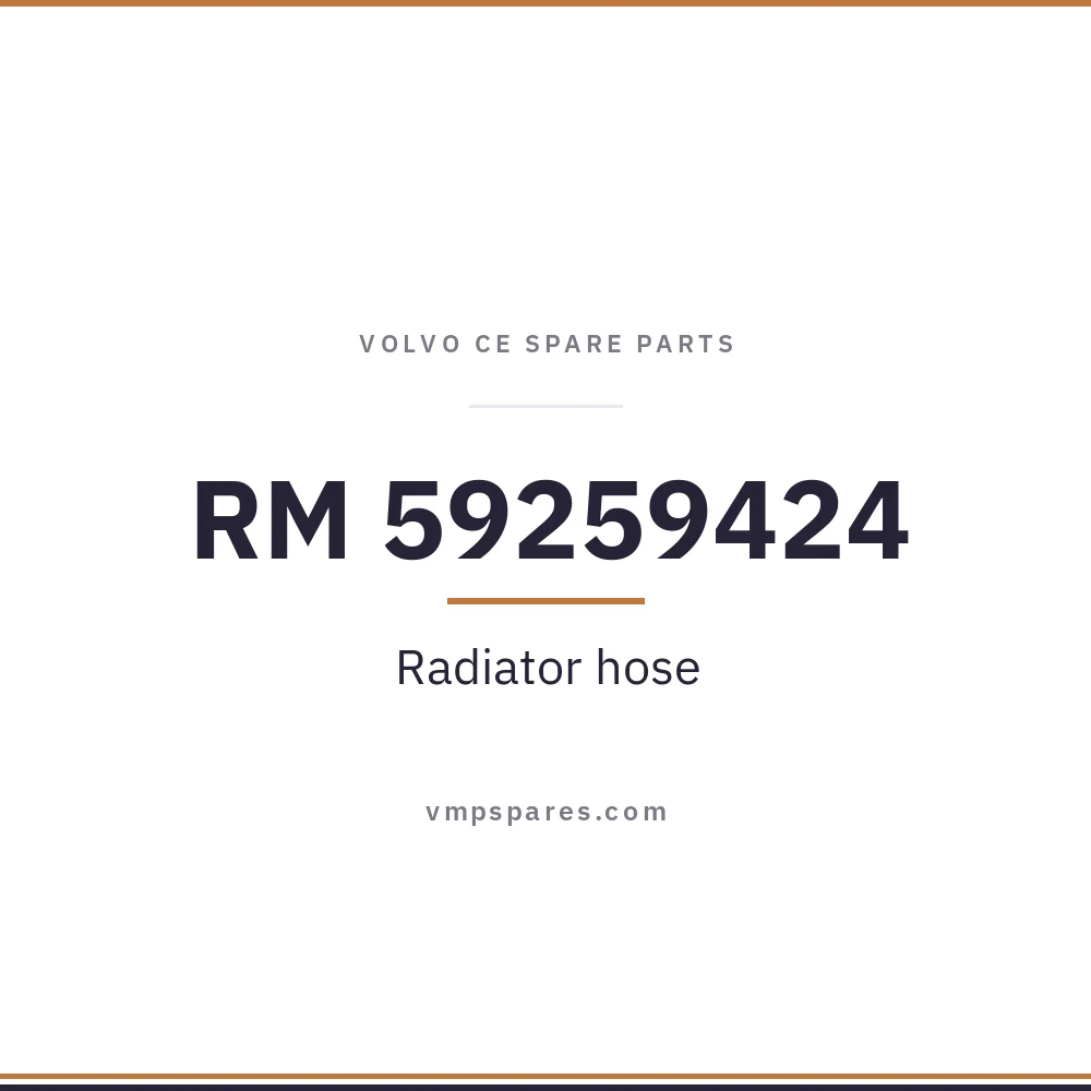 RM 59259424 – Radiator hose