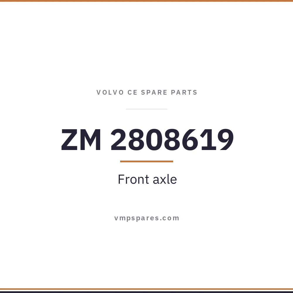 ZM 2808619 – Front axle