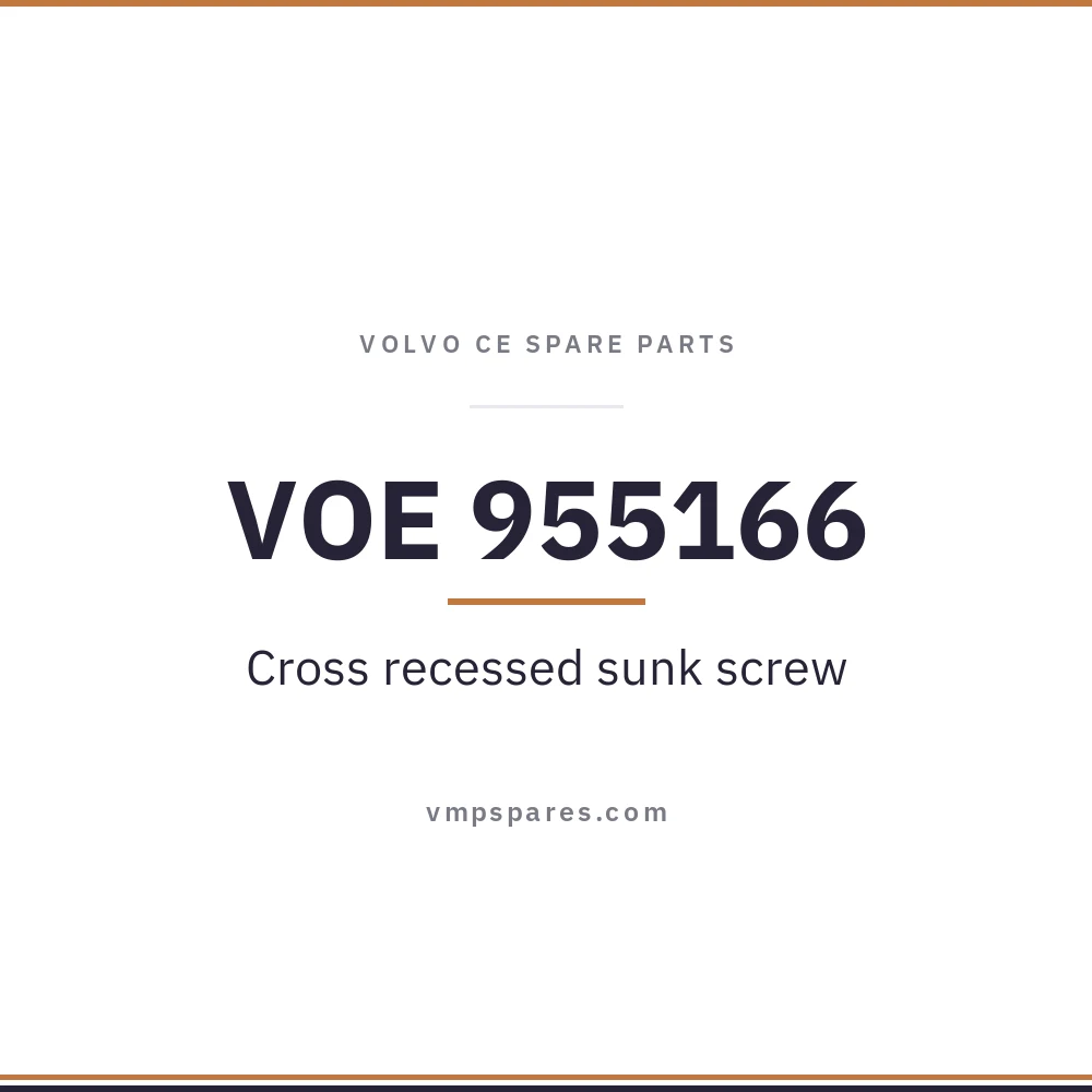 VOE 955166 – Cross recessed sunk screw