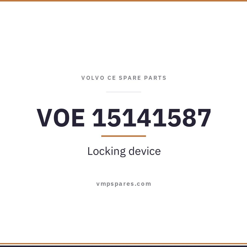 VOE 15141587 – Locking device