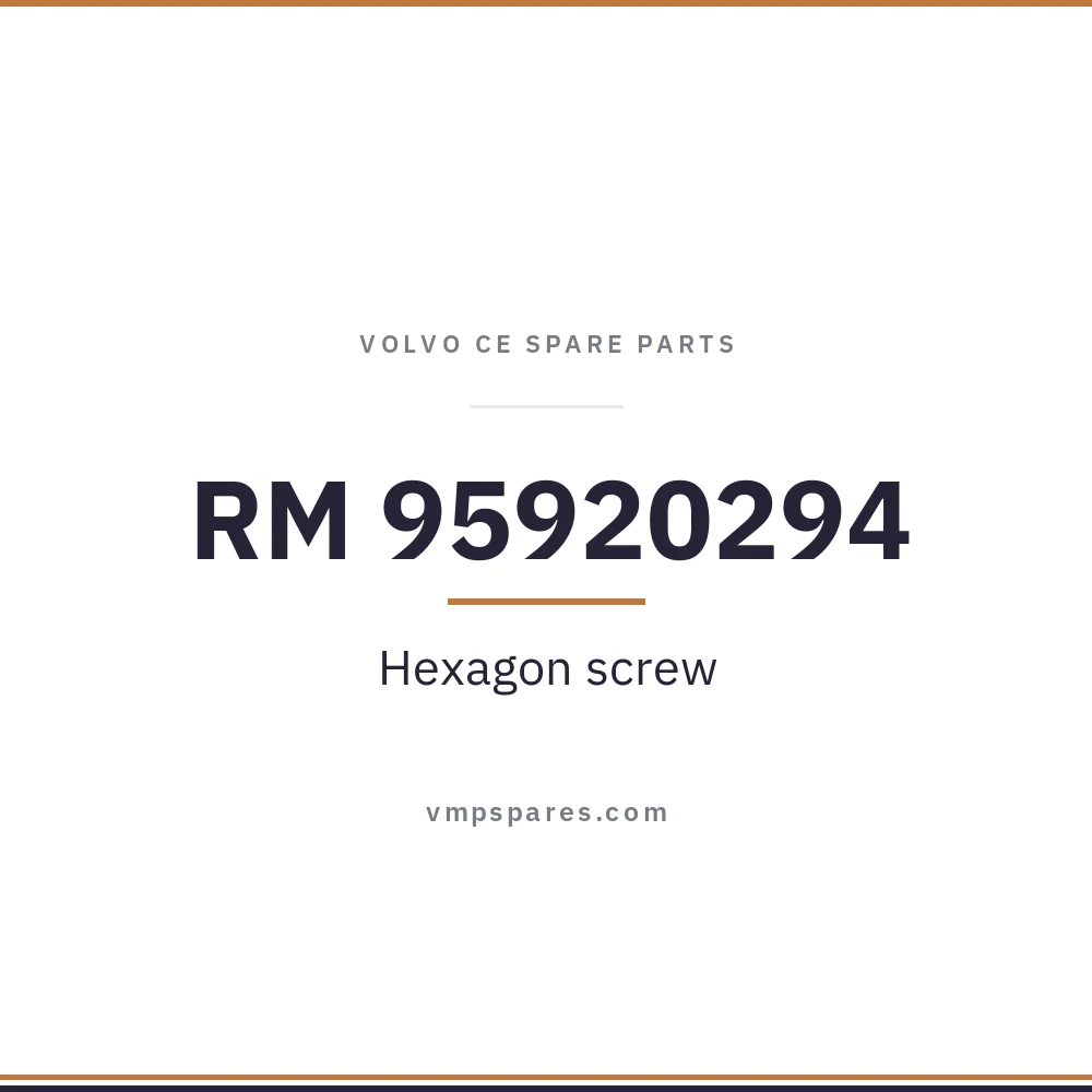 RM 95920294 – Hexagon screw