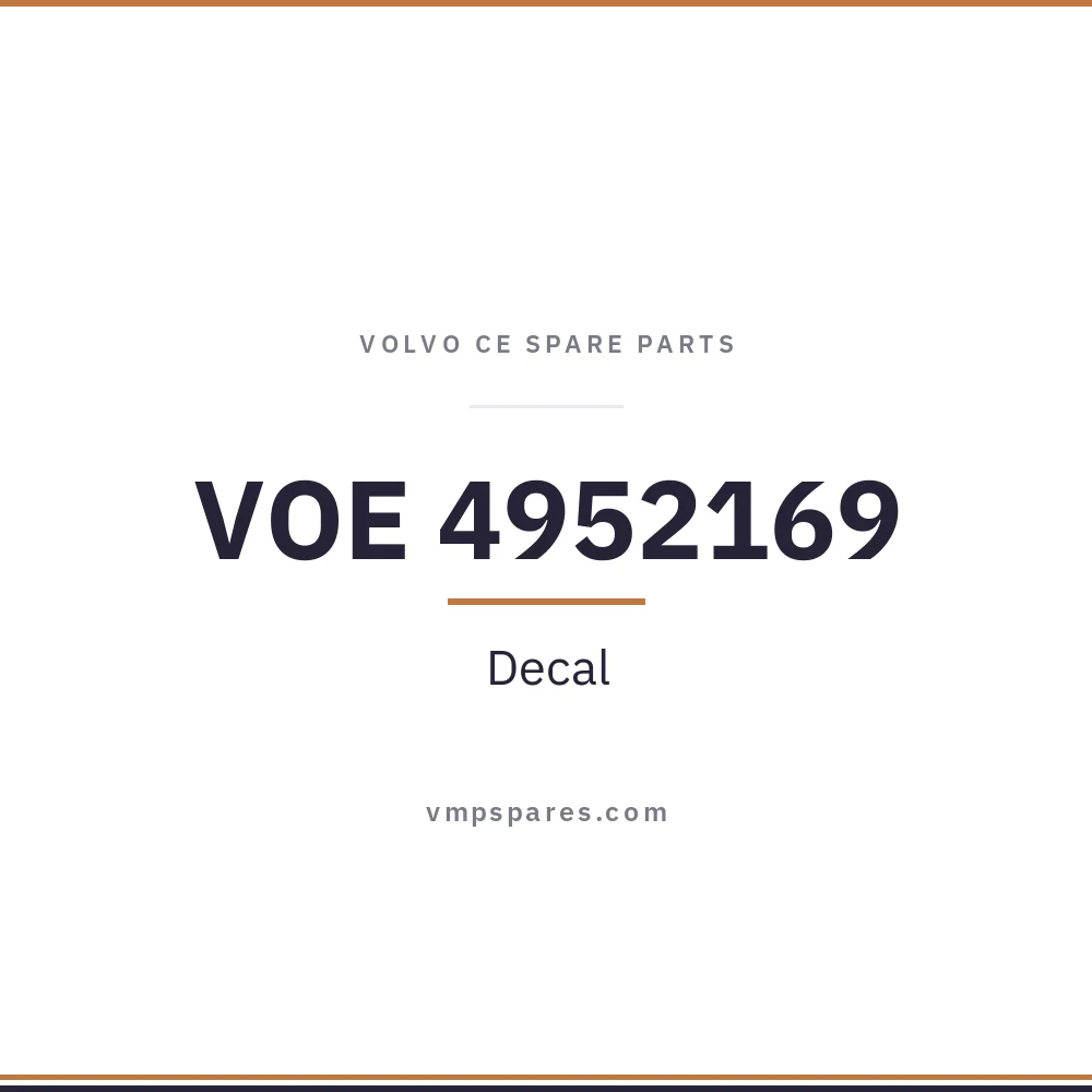 VOE 4952169 – Decal