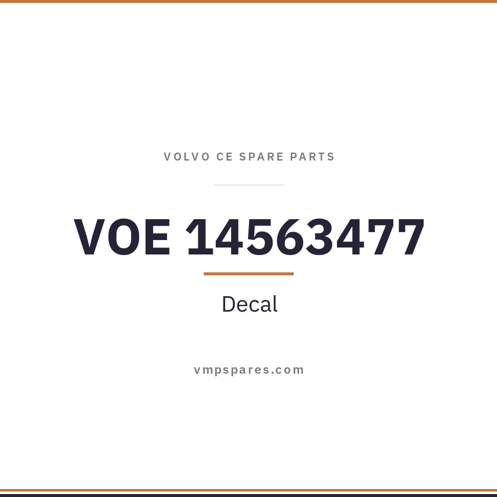 VOE 14563477 – Decal