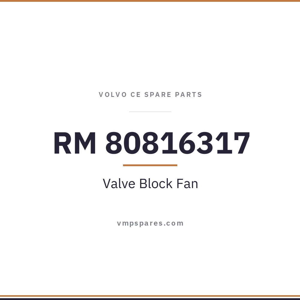 RM 80816317 – Valve Block Fan