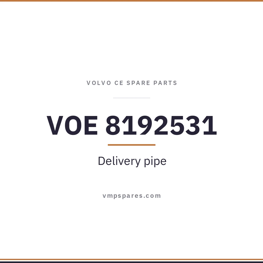 VOE 8192531 – Delivery pipe