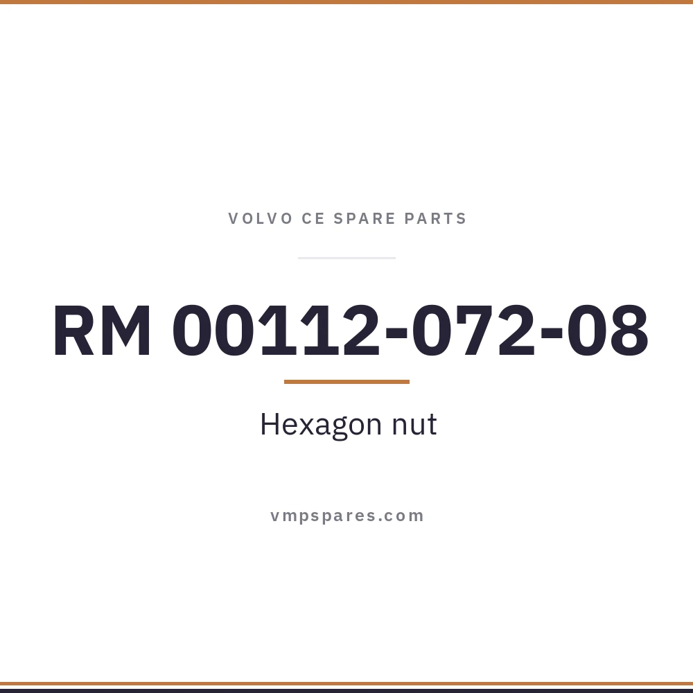 RM 00112-072-08 – Hexagon nut