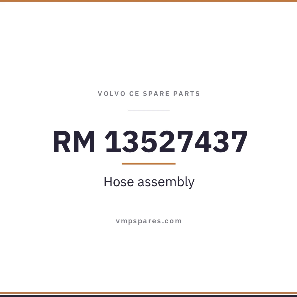 RM 13527437 – Hose assembly
