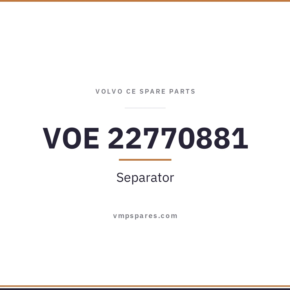 VOE 22770881 – Separator