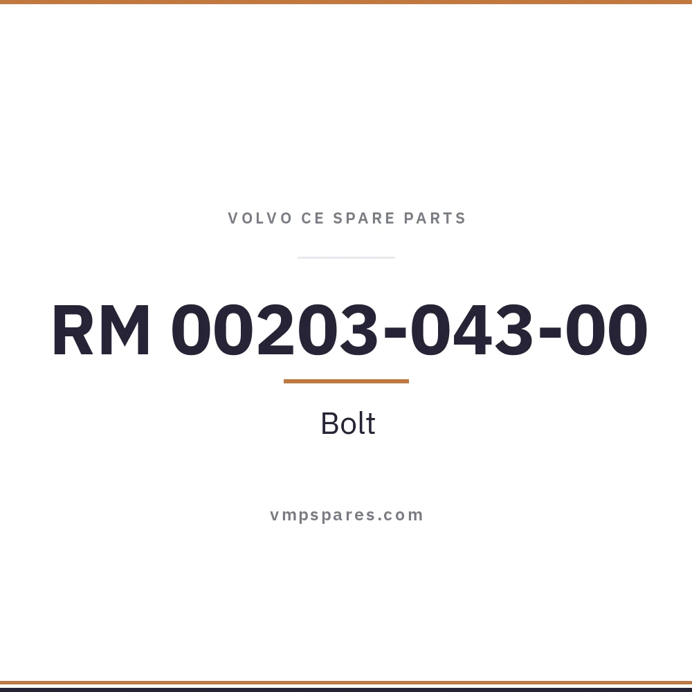 RM 00203-043-00 – Bolt
