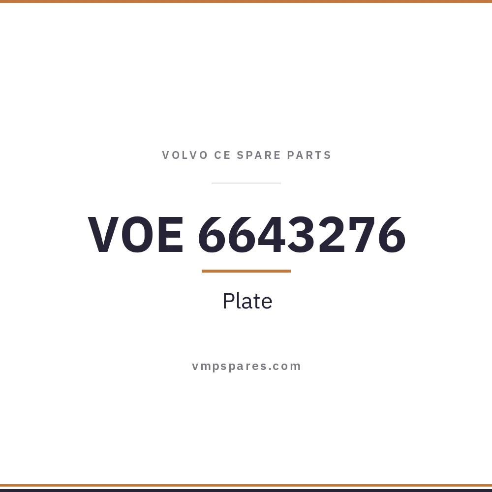 VOE 6643276 – Plate