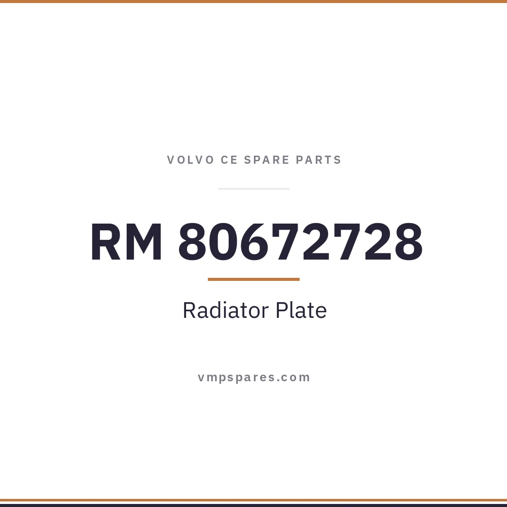 RM 80672728 – Radiator Plate
