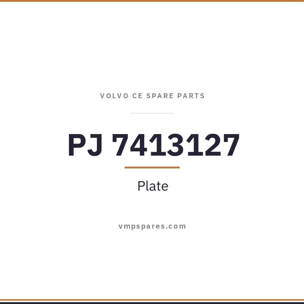 PJ 7413127 – Plate