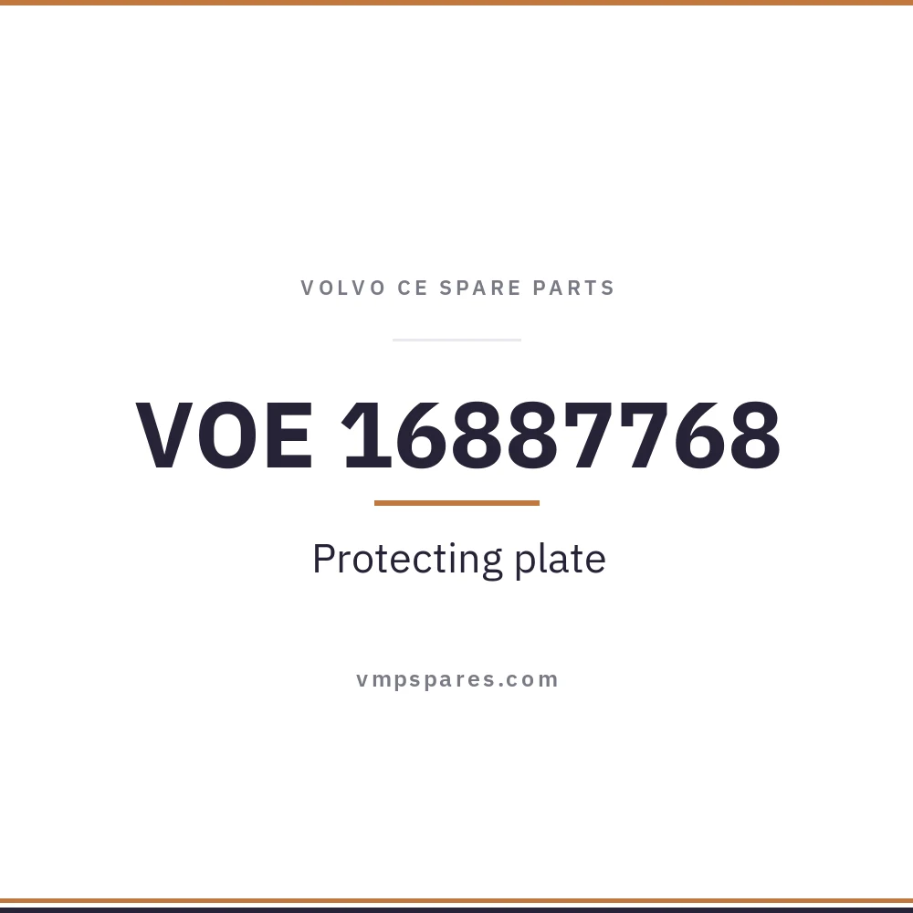 VOE 16887768 – Protecting plate